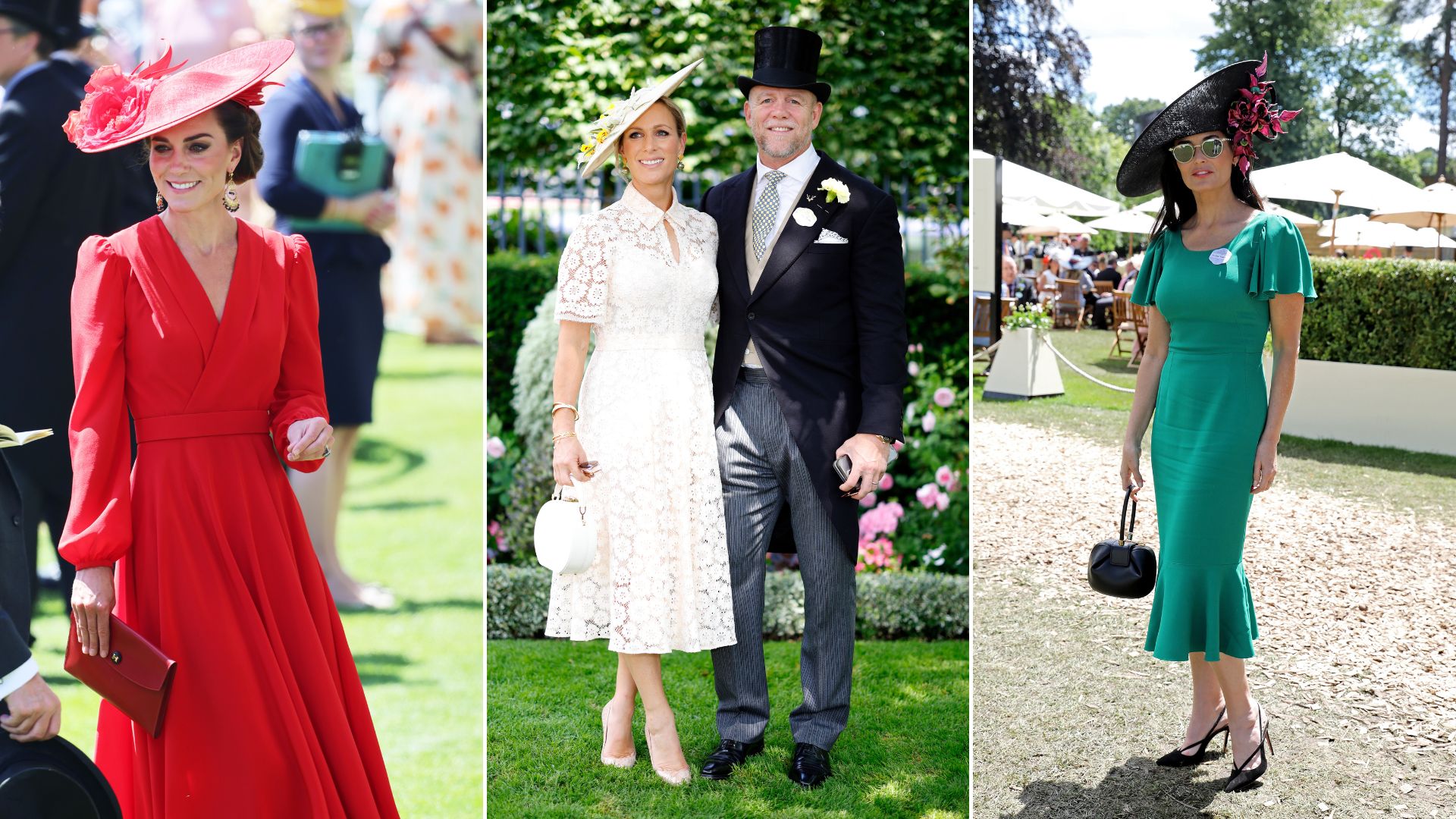 The Princess of Wales, Zara Tindall and Demi Moore pictured at Royal Ascot 